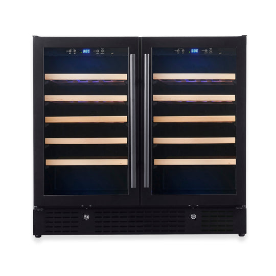 KingsBottle KBU190W2-BLK Wine Cooler - KBU190W2-BLK