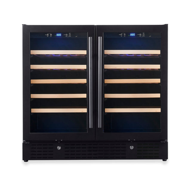 KingsBottle KBU190W2-BLK Wine Cooler - KBU190W2-BLK