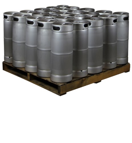 Kegco Pallet of 25 Kegs - 5 Gallon Commercial Keg with Threaded D System Sankey Valve