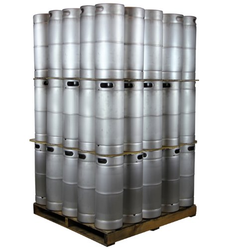 Kegco Pallet of 75 5 Gallon Commercial Kegs - Threaded D System Sankey Valve