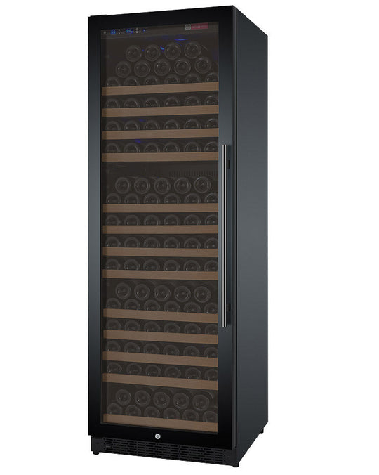 Allavino 24" Wide FlexCount II Tru-Vino 177 Bottle Single Zone Black Left Hinge Wine Refrigerator - VSWR177-1BL20