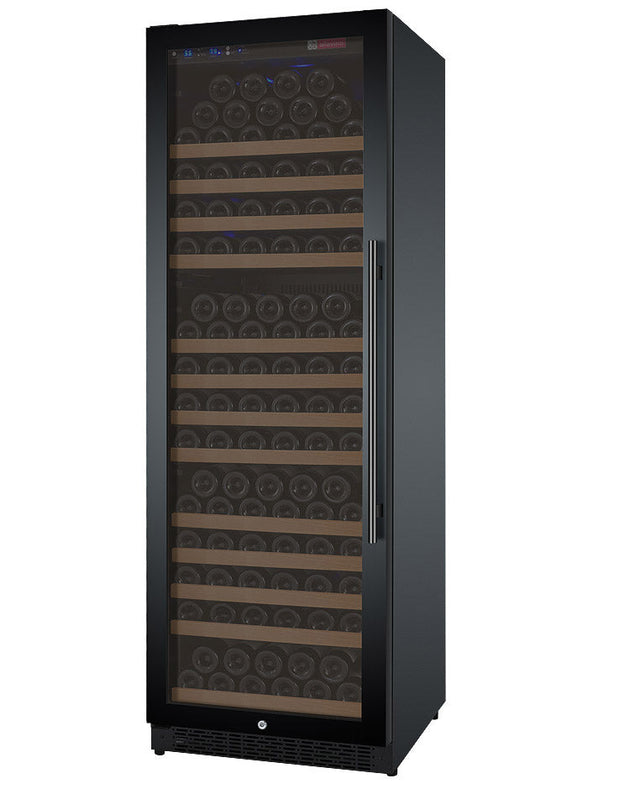 Allavino 24" Wide FlexCount II Tru-Vino 177 Bottle Single Zone Black Left Hinge Wine Refrigerator - VSWR177-1BL20