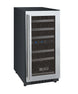 Allavino 15" Wide FlexCount II Tru-Vino 30 Bottle Dual Zone Stainless Steel Right Hinge Wine Refrigerator - VSWR30-2SR20