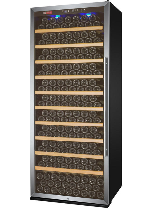 Allavino 32" Wide Vite II Tru-Vino 277 Bottle Single Zone Stainless Steel Left Hinge Wine Refrigerator - YHWR305-1SL20