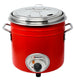 Omcan FW-TW-5000-R 11 QT Red Retro Stock Pot Kettle