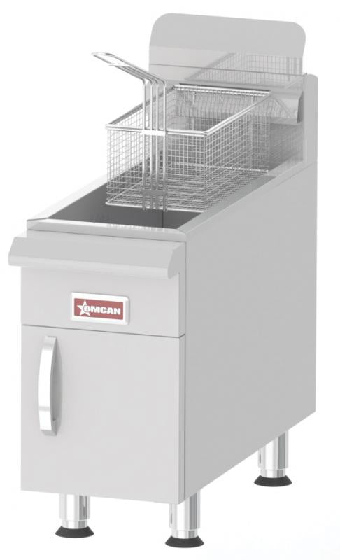 Omcan CE-CN-UR-CF15-NG Commercial Countertop Natural Gas Fryer with 26