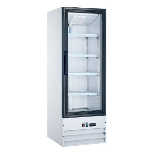 Omcan RE-CN-0009-HC 22-inch Single Door Glass Refrigerator