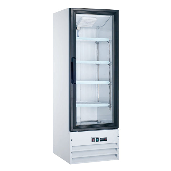 Omcan RE-CN-0009-HC 22-inch Single Door Glass Refrigerator