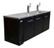 Omcan BD-CN-0032-HC 90-inch Triple Solid Door Beer Bottle Dispenser with Two Taps and 32 cu. ft. capacity