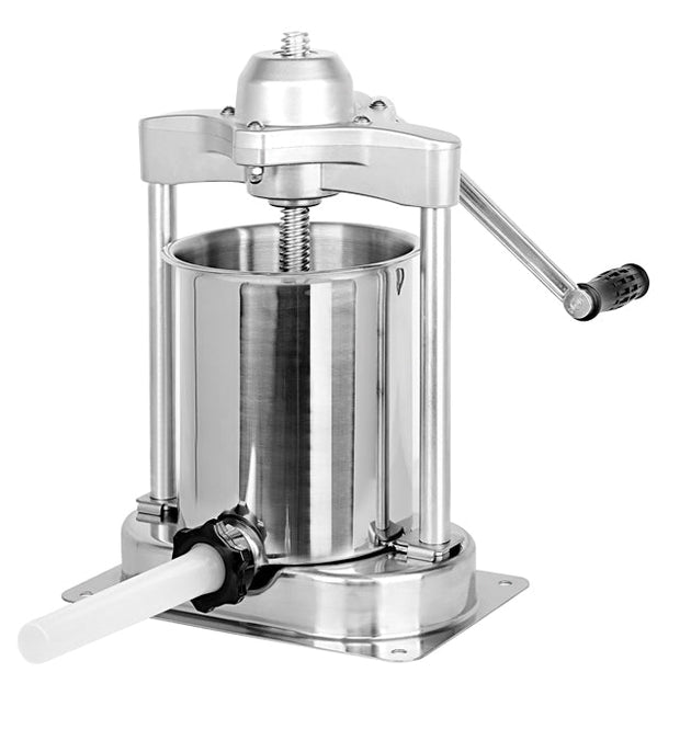 Omcan Stainless Steel 15-lb/7-kg Vertical Direct Drive Manual Sausage Stuffer