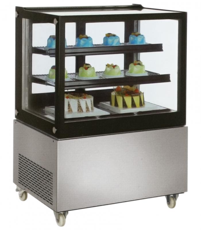 Omcan RS-CN-0370-S 48-inch Square Edge Refrigerated Floor Display Case with 370 L capacity