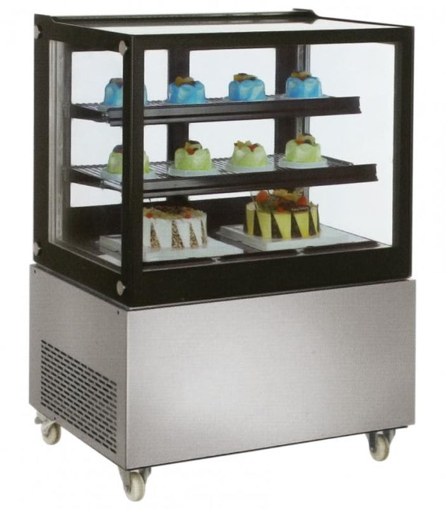 Omcan RS-CN-0370-S 48-inch Square Edge Refrigerated Floor Display Case with 370 L capacity