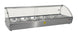 Omcan DW-CN-0006 44-inch Countertop Curved Glass Display Warmer with 6 Pans