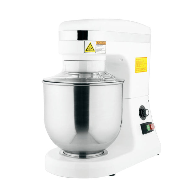 Omcan MX-CN-0007-HW 7-QT White Baking Mixer with Guard