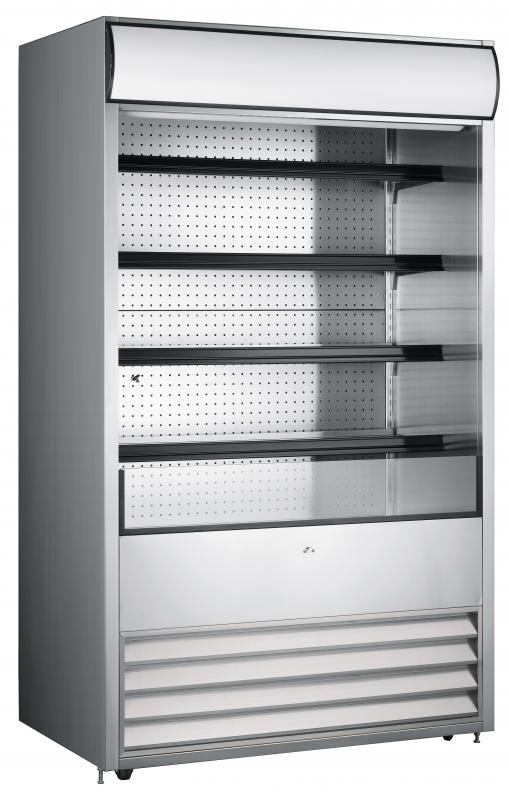 Omcan RS-CN-0700 48-inch Open Refrigerated Floor Display Case with 700 L capacity