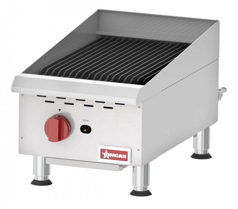 Omcan CE-CN-CBR15 Countertop Radiant Gas Char-Broiler with 1 Burner