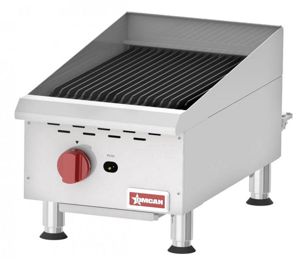 Omcan CE-CN-CBR15 Countertop Radiant Gas Char-Broiler with 1 Burner
