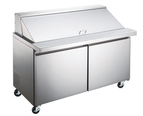 Omcan PT-CN-1194-H 47-inch Mega Refrigerated Prep Table with 2 Doors