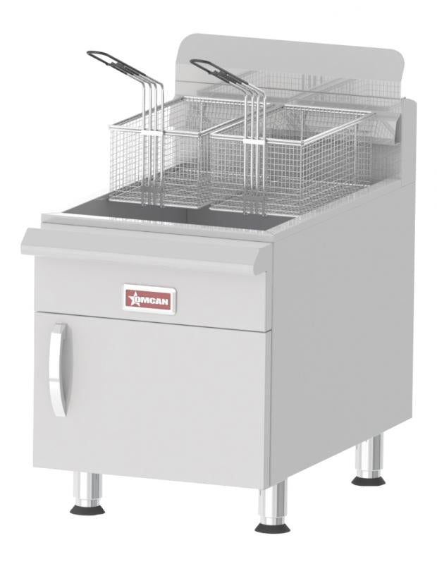 Omcan CE-CN-UR-CF30-LP Commercial Countertop Propane Gas Fryer with 53