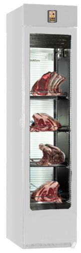 Omcan SLB040MES Salubrino 2.0 Meat Edition Preserving and Dry Aging Cabinet 40 kg Slim Glass