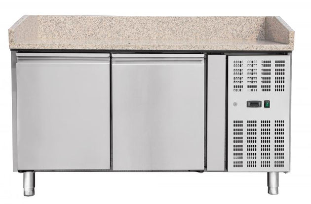 Omcan PT-CN-0390 59-inch Granite Top Refrigerated Pizza Prep Table