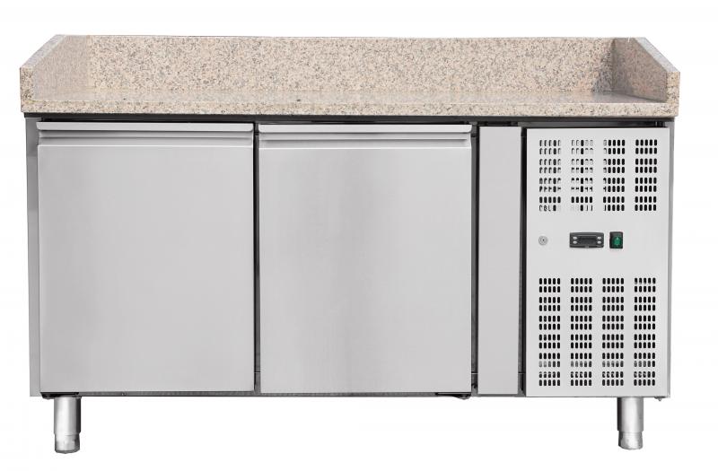 Omcan PT-CN-0390 59-inch Granite Top Refrigerated Pizza Prep Table