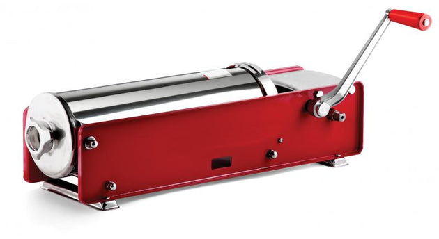 Omcan Elite Series Horizontal Two-speed Gear-driven Manual Sausage Stuffer with 22 lb. capacity