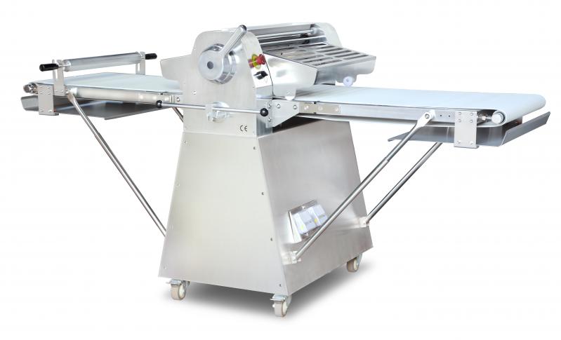 Omcan BE-CN-2083-FSS Stainless Steel Floor Model Dough Sheeter with 88-inch Conveyor Length and 0.75 HP