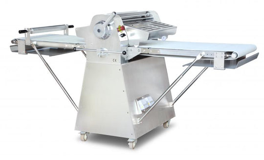 Omcan BE-CN-2083-FSS Stainless Steel Floor Model Dough Sheeter with 88-inch Conveyor Length and 0.75 HP