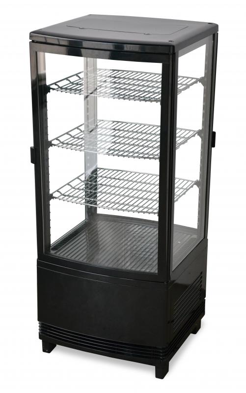 Omcan RS-CN-0078-D 17-inch Countertop Refrigerated Display Case with 78 L capacity  Double Door