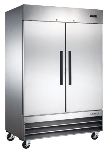 Omcan RE-CN-0041E-HC Aurora Stainless Steel 2 Door Refrigerator