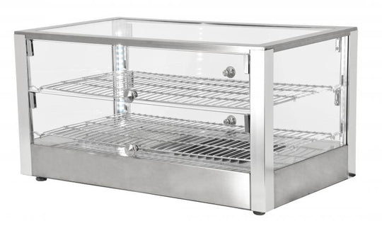 Omcan DW-CN-0080-L 28-inch Countertop Display Warmer with 2 Front and 2 Rear Hinged Doors