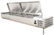 Omcan RS-CN-0009-PSS 79-inch Refrigerated Topping Rail with Stainless Steel Cover