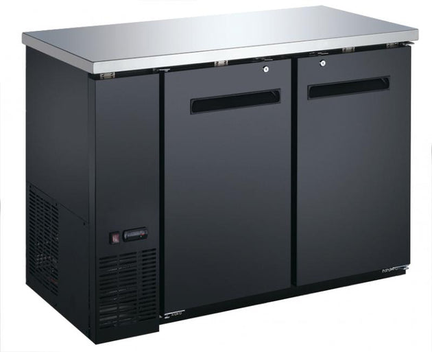 Omcan BB-CN-0012-S 49-inch Solid 2-Door Bottle Cooler with 11.8 cu. ft. capacity