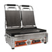 Omcan PG-CN-0711-FT 10" x 18" Double Panini Grill with Top and Bottom Smooth Grill Surface with Timer