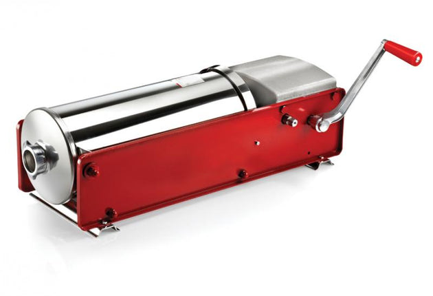 Omcan Elite Series Horizontal Two-Speed Gear-Driven Manual Sausage Stuffer with 30 lb. capacity