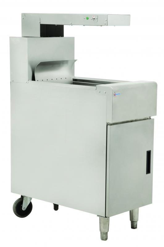 Omcan FW-CN-0032-F Chip Dump Station with Heating Lamp