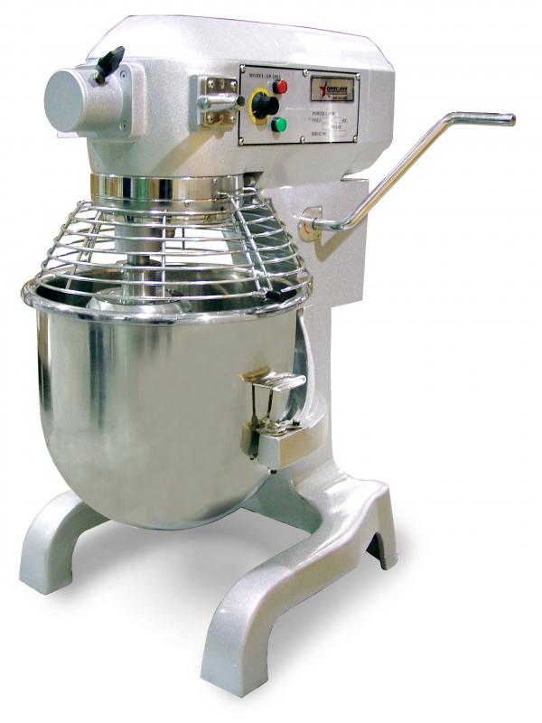 Omcan MX-CN-0020-T ETL Certified 20-QT Baking Mixer with Guard and Timer