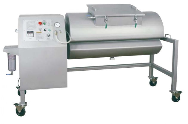 Omcan MODEL VTS500 Biro Vacuum Marinating Tumbler with 500-lb Capacity and Stainless Steel Drums