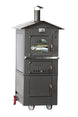 Omcan WO-IT-0435-M 28-inch Wood Burning Oven with Indirect Combustion Chamber and 17" x 31" Chamber Dimension