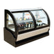 Omcan RS-CN-0140-D 36-inch Countertop Curved Glass Refrigerated Display with Dual Access and 140 L capacity