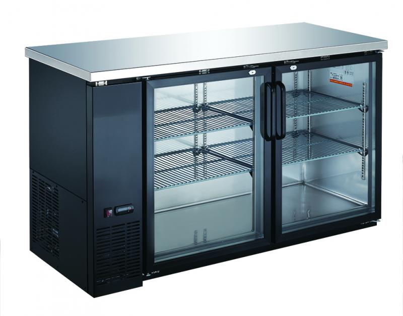 Omcan BB-CN-0012-GH 49-inch Glass Door Back Bar Cooler with 11.8 cu. ft. capacity