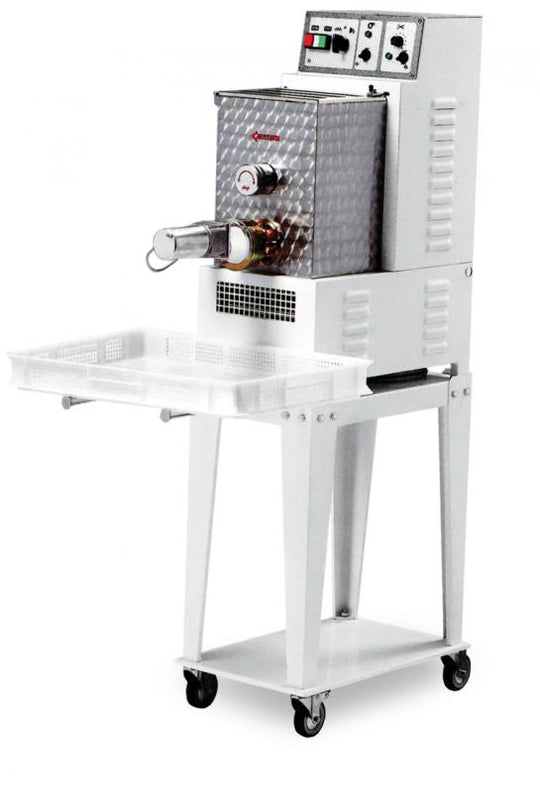Omcan PM-IT-0008 0.75 HP Floor Model Heavy-Duty Pasta Machine with 8.8 lbs. Tank Capacity