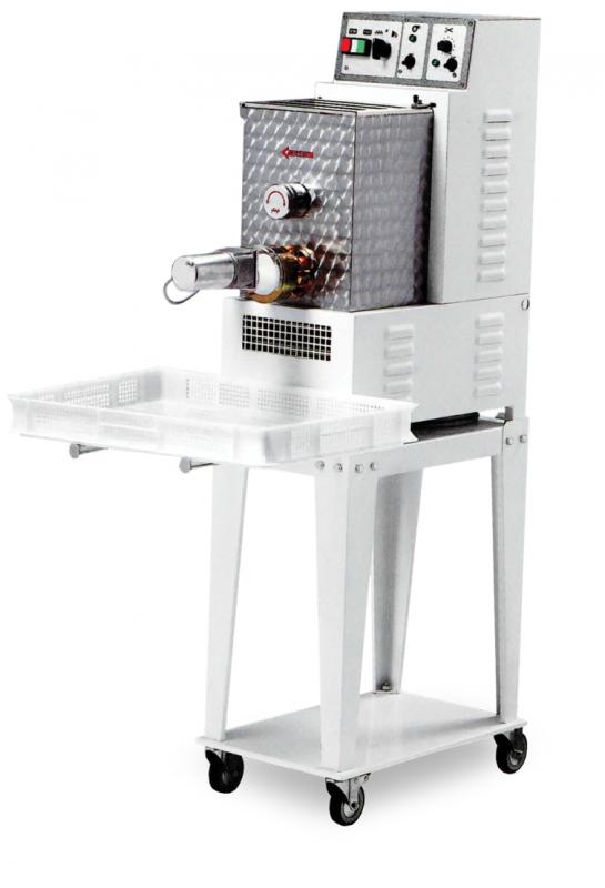 Omcan PM-IT-0008 0.75 HP Floor Model Heavy-Duty Pasta Machine with 8.8 lbs. Tank Capacity